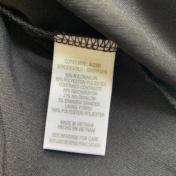 Small, Black and Tan lace peplum party dress - Picture 8 of 10